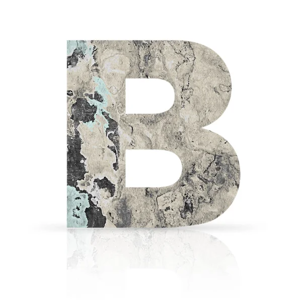 B letter grunge texture — Stock Photo, Image