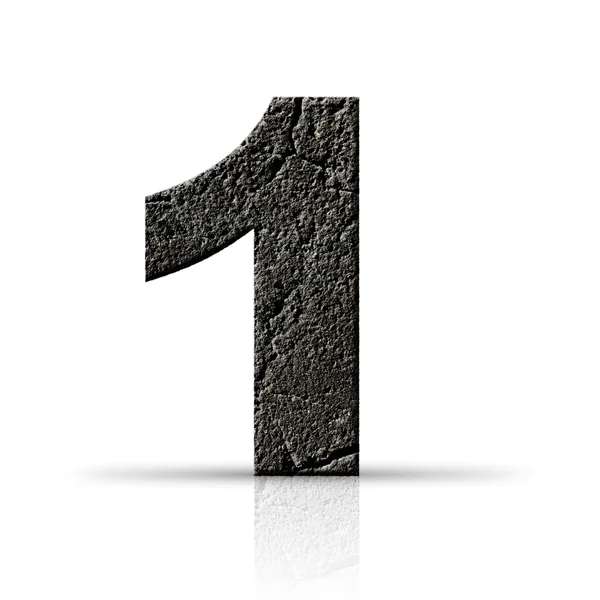 One number cement texture — Stock Photo, Image