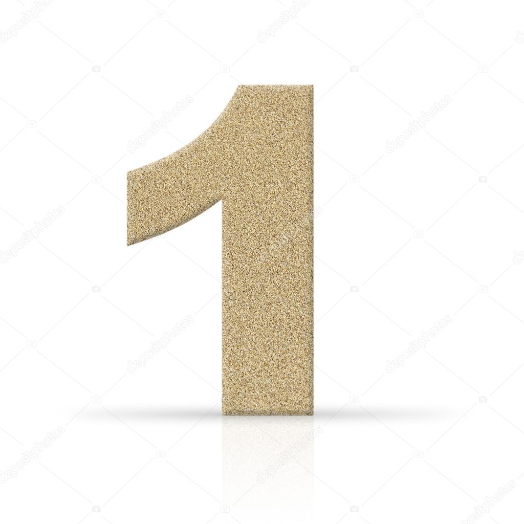 One number sand texture