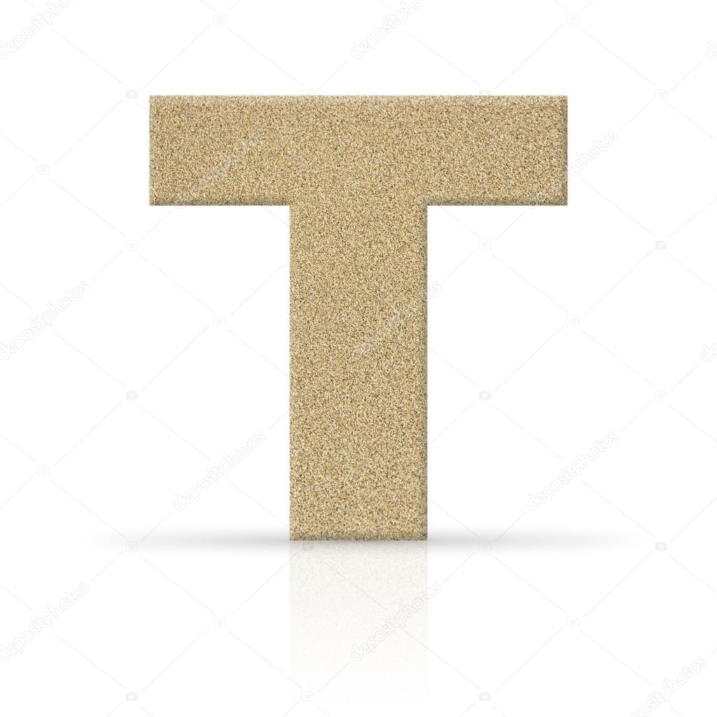 t sand letter texture