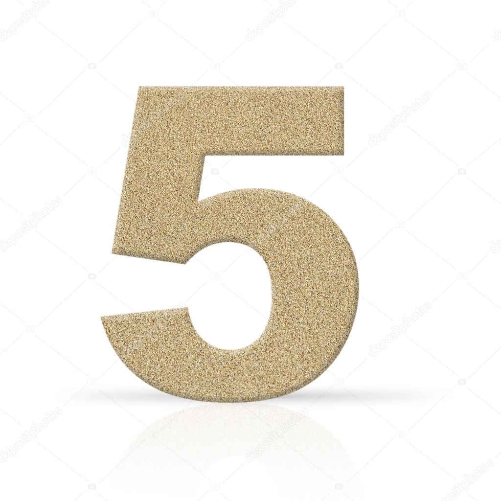 Five number sand texture