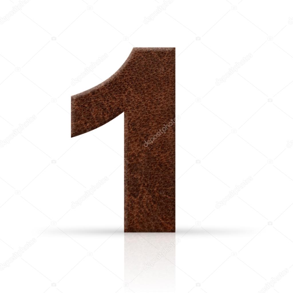 One number leather texture