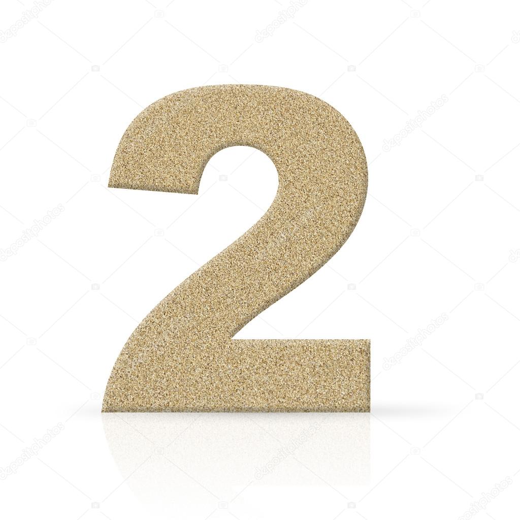 Two sand number texture