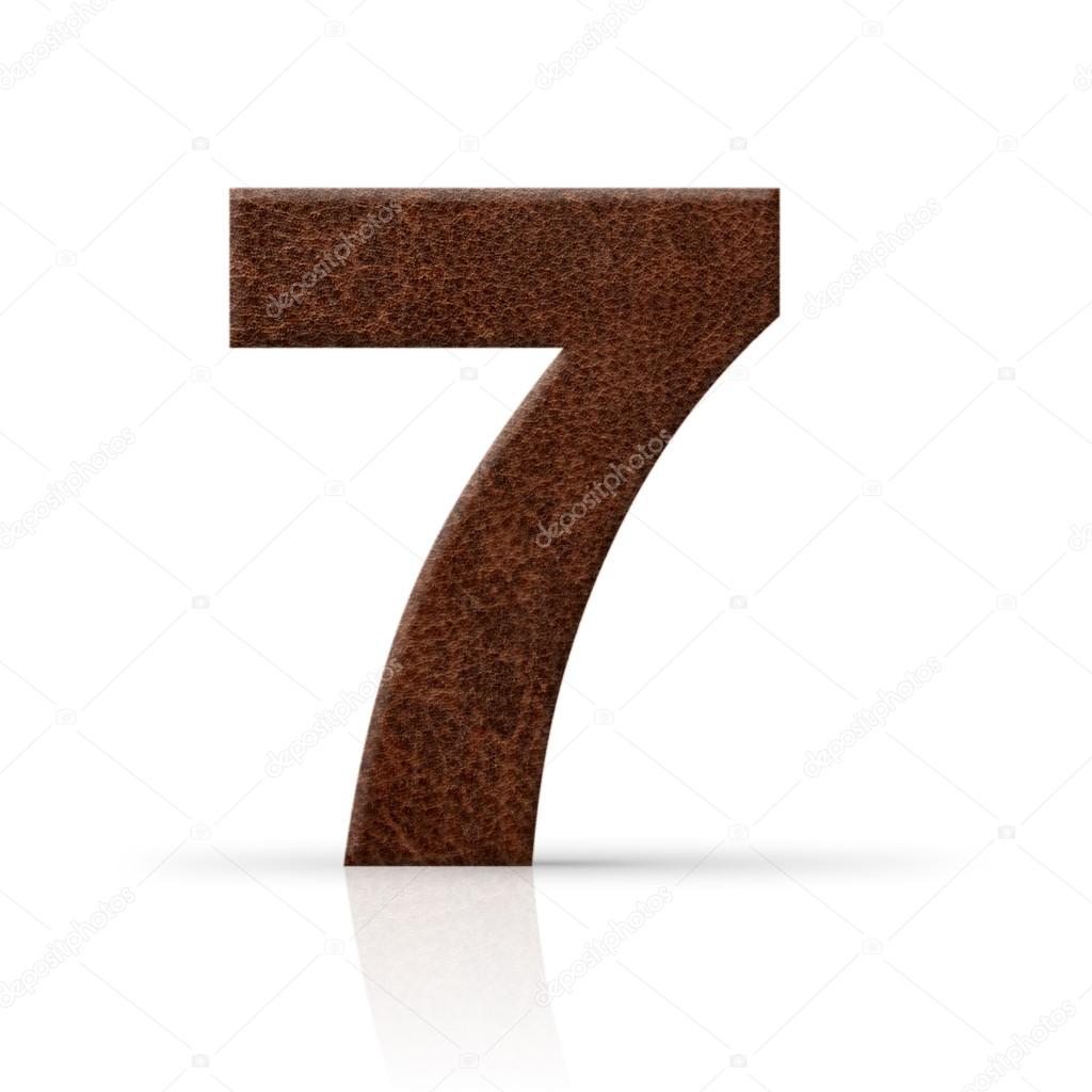 Seven number leather texture