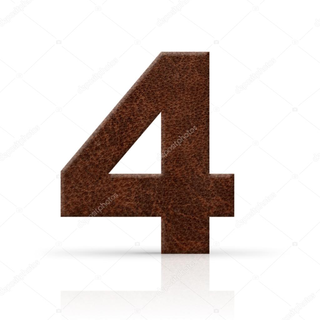 Four number leather texture