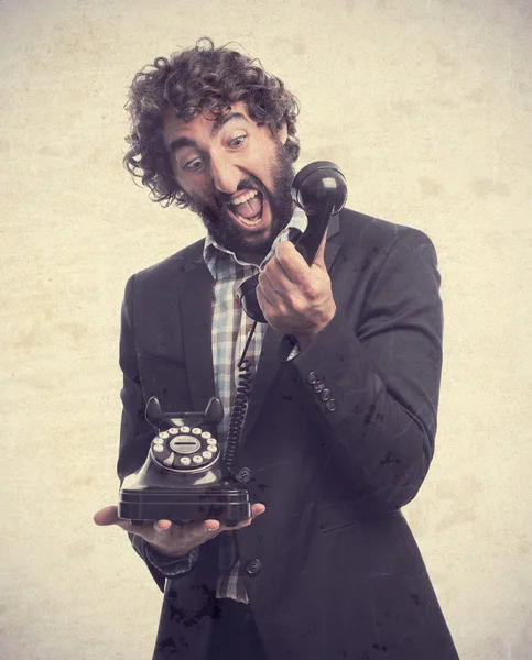 Young crazy man — Stock Photo, Image