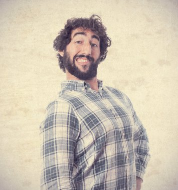 Genç sakallı adam