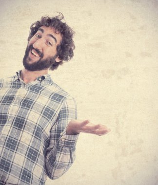 Genç sakallı adam