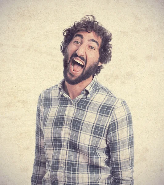 Young man screaming — Stock Photo, Image