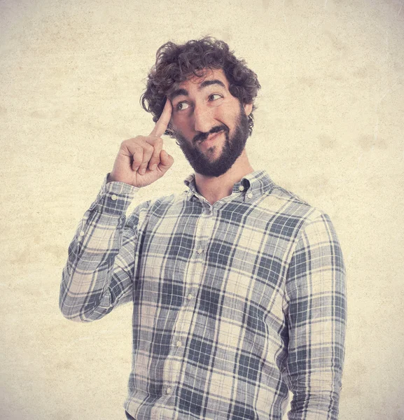 Junger bärtiger Mann — Stockfoto