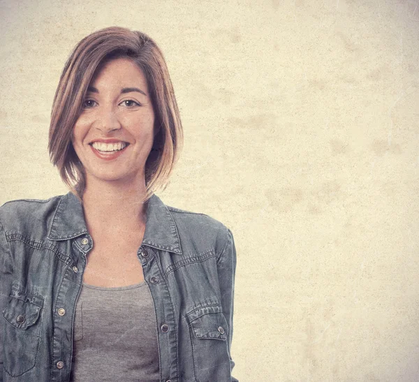 Young cool woman smiling — Stock Photo, Image