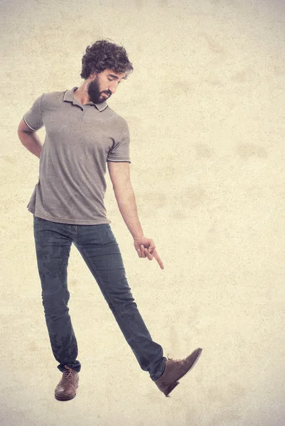 Young crazy man dancing — Stock Photo, Image