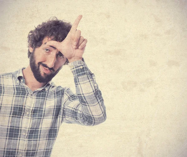 genç adam daha gevşek jest