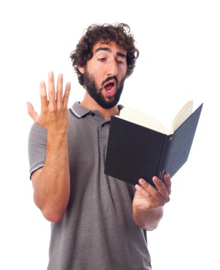 Deli delikanlı bir kitapla yorumlama