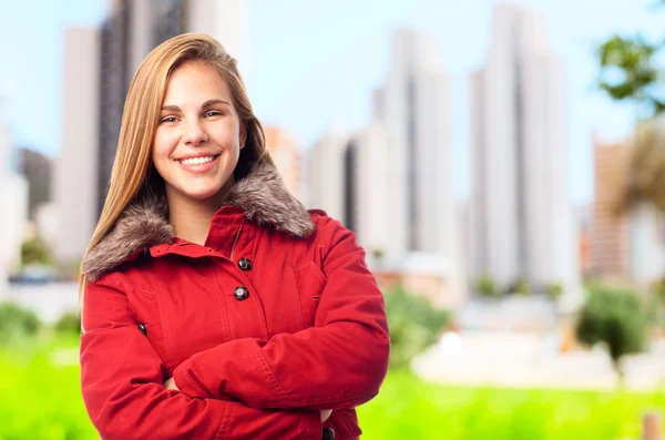 Joven cool mujer — Foto de Stock