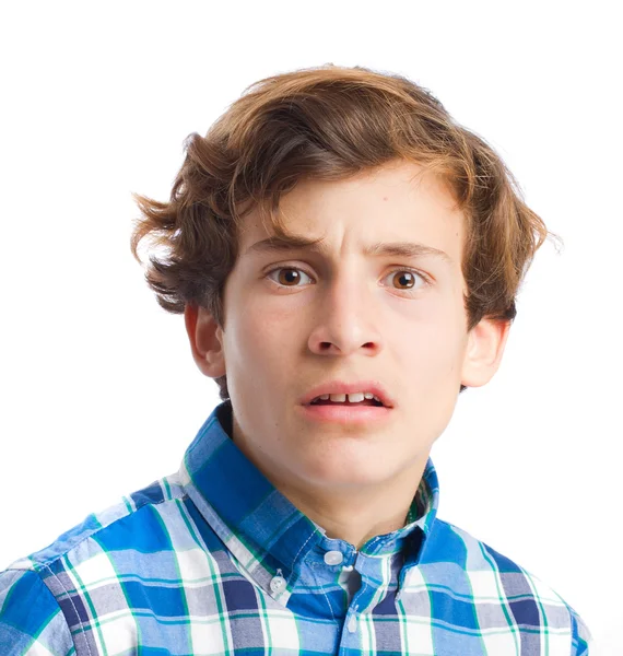 Terror boy gesture — Stock Photo, Image