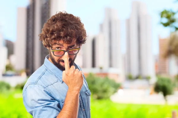 Jovem louco. — Fotografia de Stock