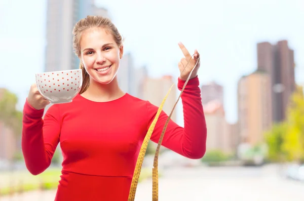 Young cool woman diet concept — Stock Photo, Image