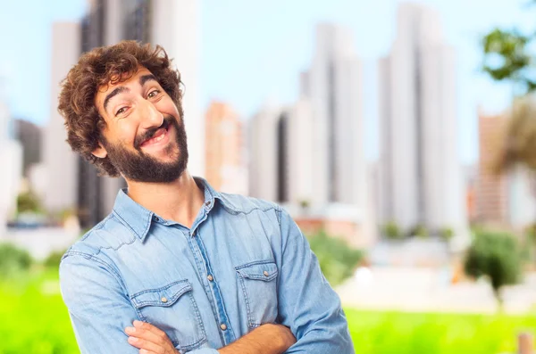 Junger verrückter Mann — Stockfoto