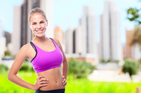 Concepto de fitness joven mujer cool —  Fotos de Stock