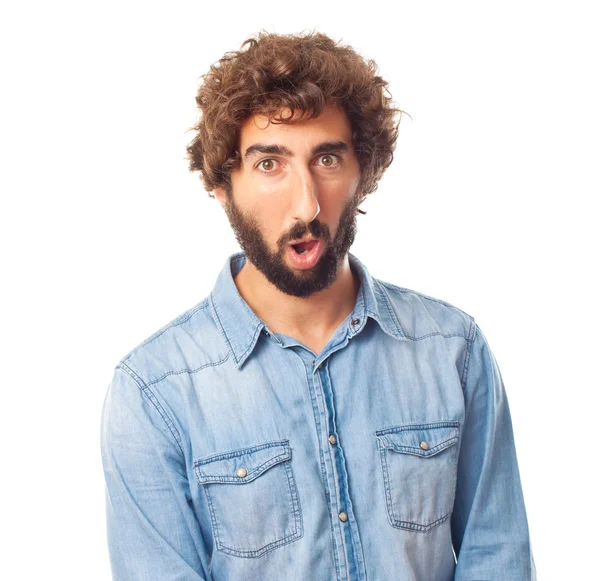 Young crazy man — Stock Photo, Image