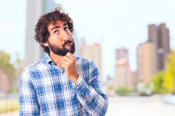 Joven hombre dudando — Foto de Stock