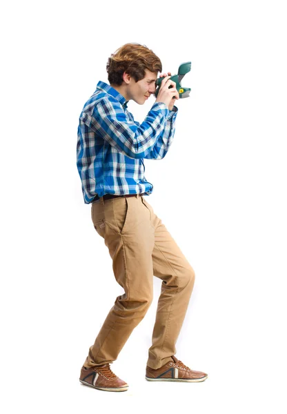 Teenager take a picture — Stock Photo, Image