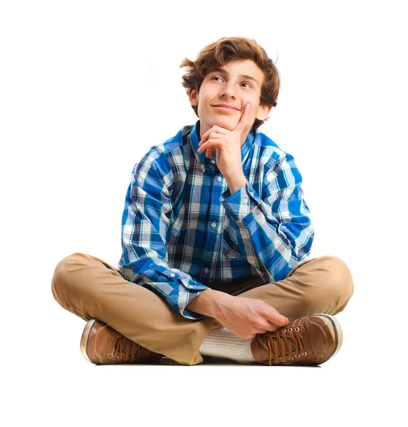 Teenager im Sitzen — Stockfoto