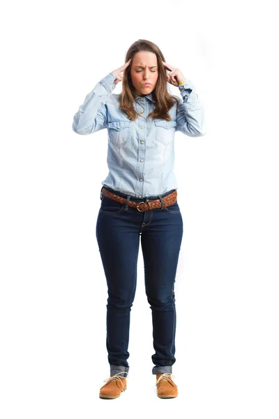 Young girl thinking — Stock Photo, Image