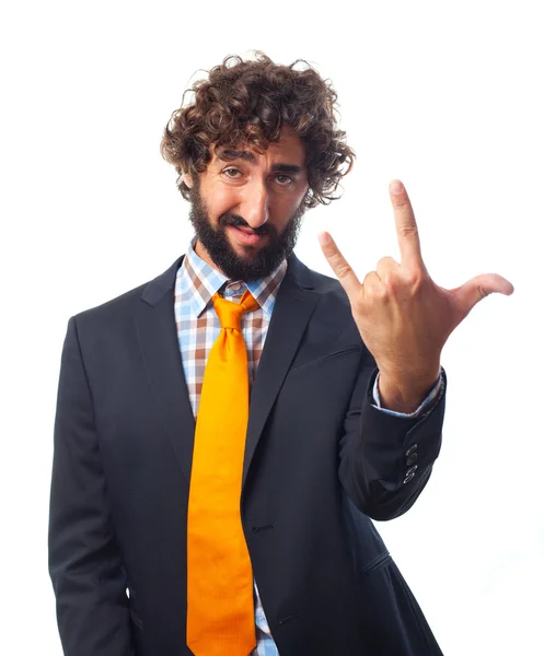 Young crazy man — Stock Photo, Image