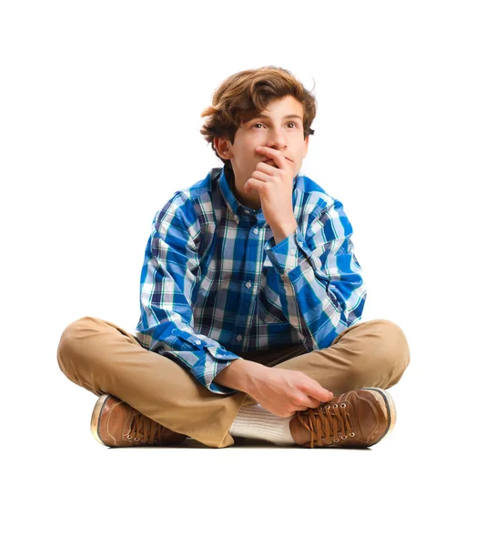 Young boy thinking — Stock Photo, Image