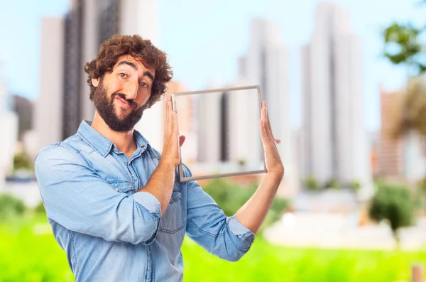 Young crazy man — Stock Photo, Image