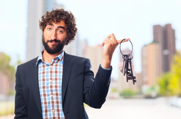 Young crazy man — Stock Photo, Image