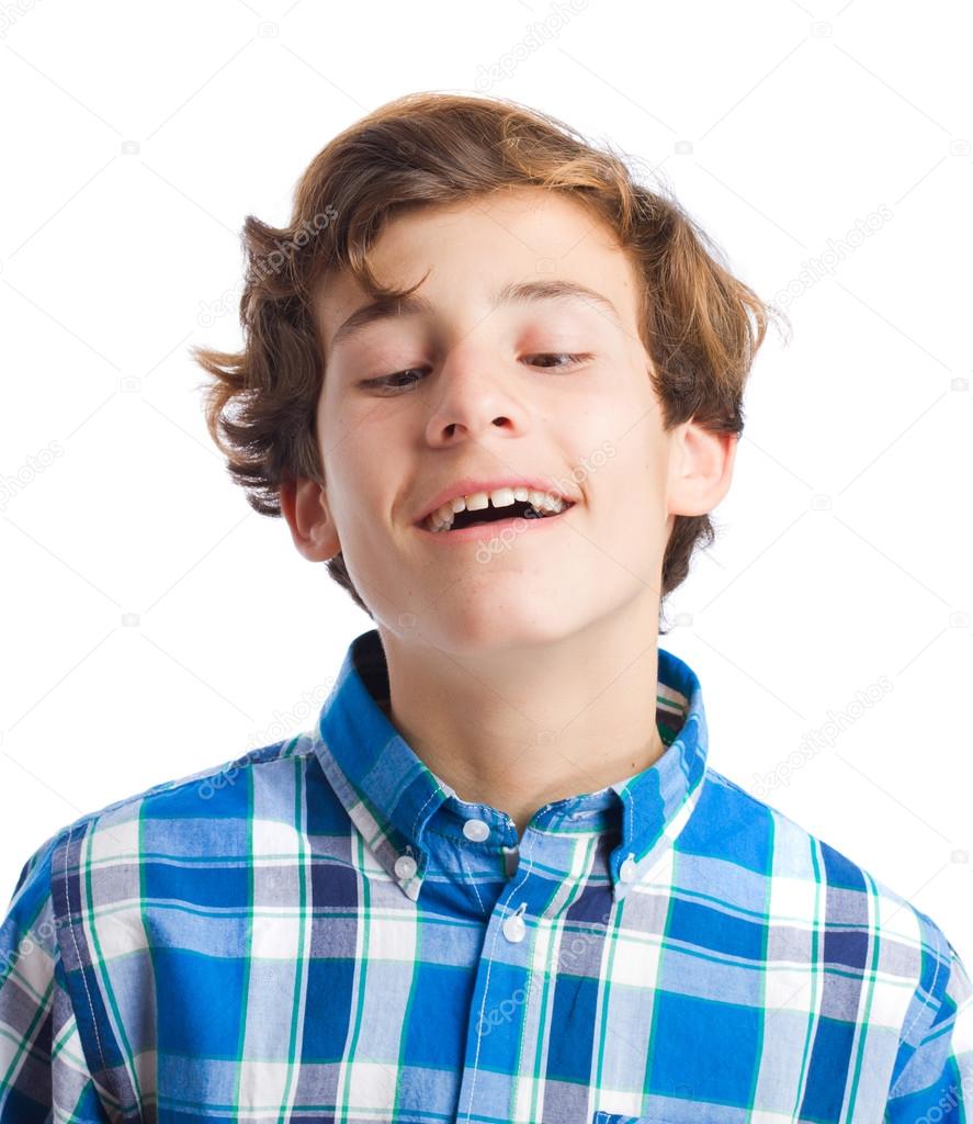 young man joking