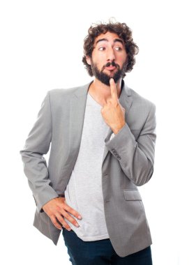 Şüphe genç deli adam