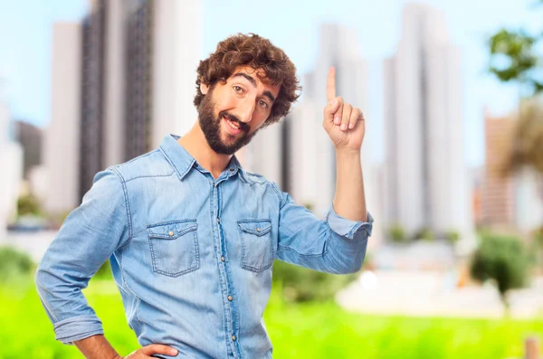 Young crazy man — Stock Photo, Image