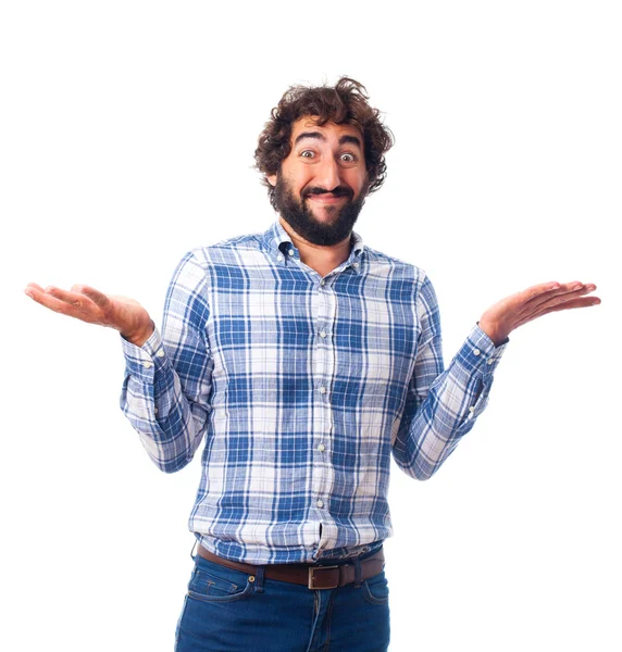 Young confused man — Stock Photo, Image