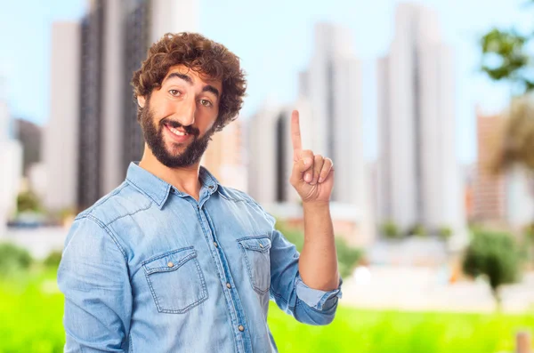 Young crazy man — Stock Photo, Image