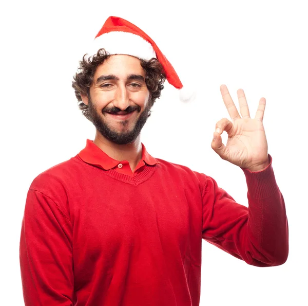 Young man ok gesture — Stock Photo, Image