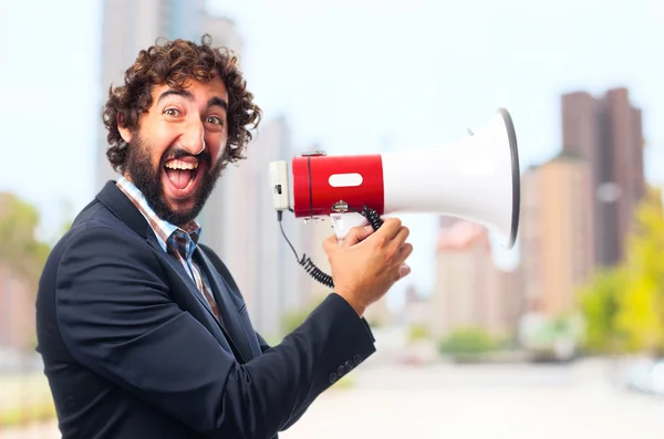 Junger verrückter Mann — Stockfoto