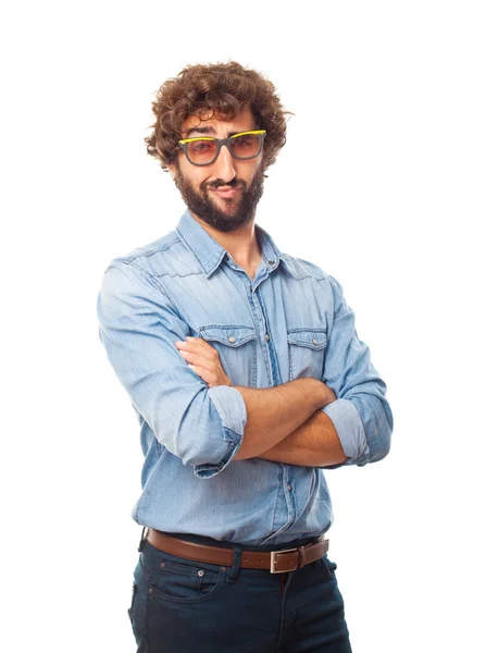 Young crazy man — Stock Photo, Image