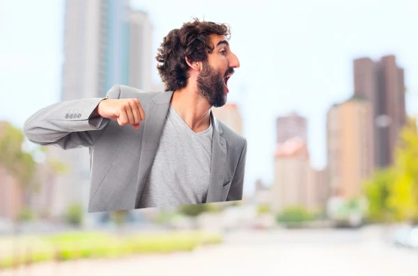 Young crazy man — Stock Photo, Image