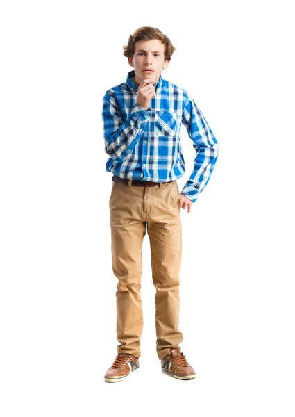 Young boy doubting — Stock Photo, Image