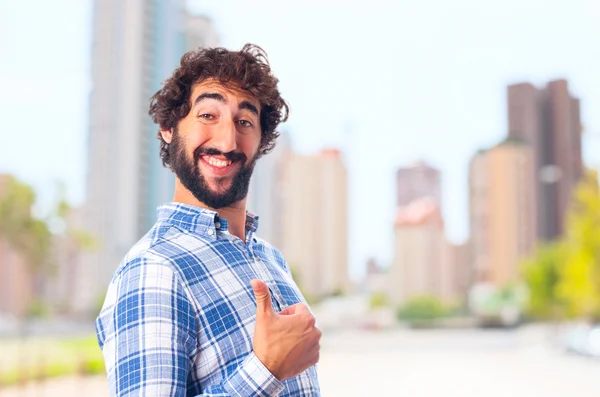 Jonge man met baard — Stockfoto