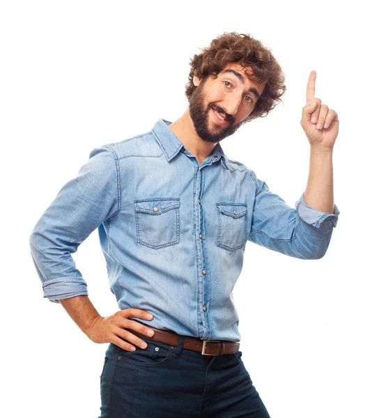 Young crazy man — Stock Photo, Image