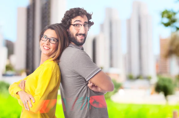 Young cool couple — Stock Photo, Image