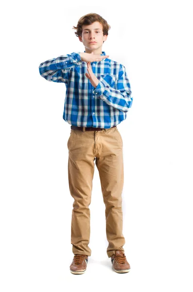 Referee young boy — Stock Photo, Image