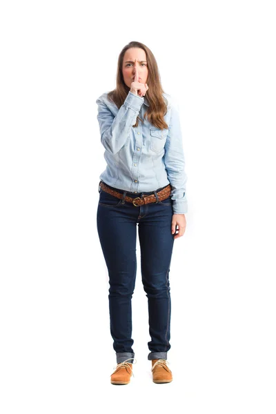 Angry young girl — Stock Photo, Image