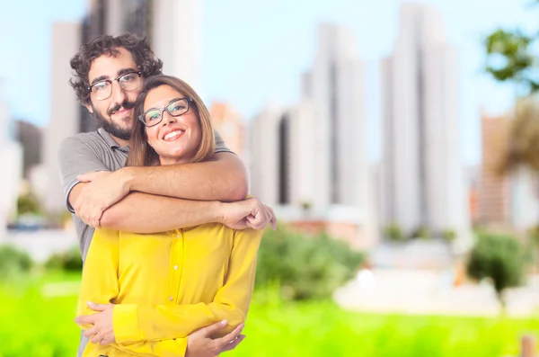 Young cool couple — Stock Photo, Image