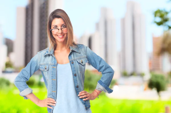 Jovem mulher legal — Fotografia de Stock